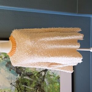 Free People Fuzzy Bell Sleeve Pullover Sweater EUC